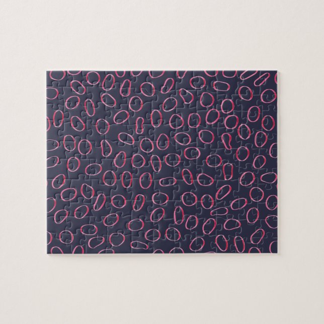 Quebra-cabeça Padrão de Abstrato de Desafio Único e Bonito (Horizontal)