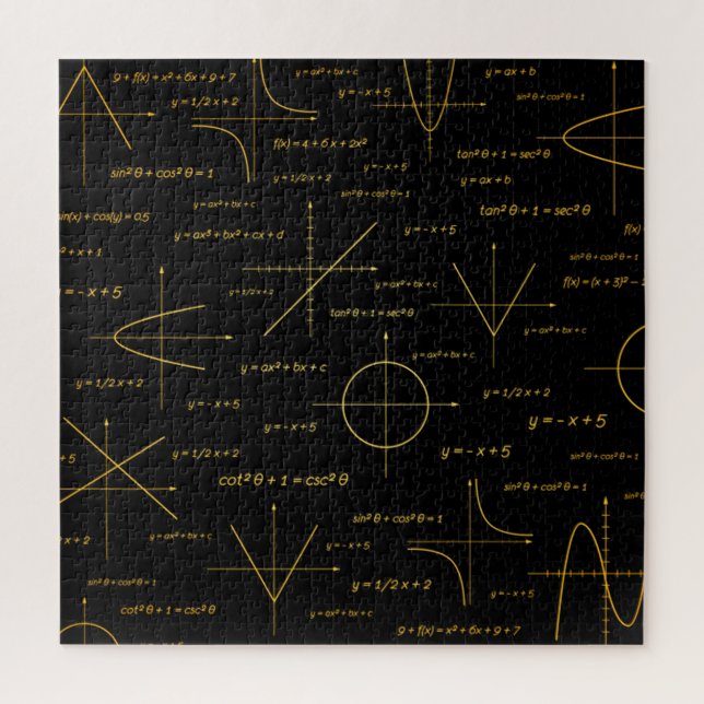 Quebra-cabeça padrão de abstrato matemática (Vertical)