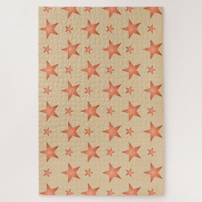 Quebra-cabeça Padrão de amido em laranja de gradiente de terraco (Vertical)