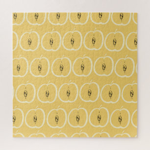 Quebra-cabeça Padrão de Apple Vintage: Design de wallpaper.