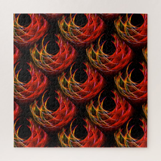 Quebra-cabeça Padrão de Arte Abstrata Elegante Boho Moderno Fofo (Vertical)