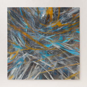 Quebra-cabeça padrão de arte moderna abstrato
