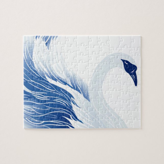 Quebra-cabeça padrão de asas de cisne chinês (Horizontal)