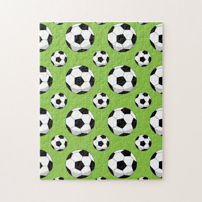 Quebra-cabeça Padrão de Bola de Futebol do Cartoon (Vertical)