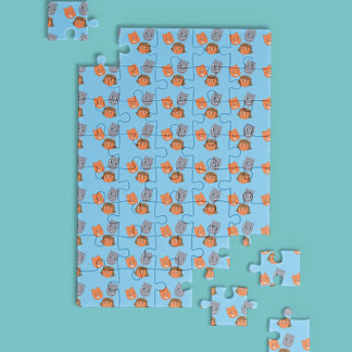 Quebra-cabeça Padrão de Cabeças Flutuantes de Esburelos