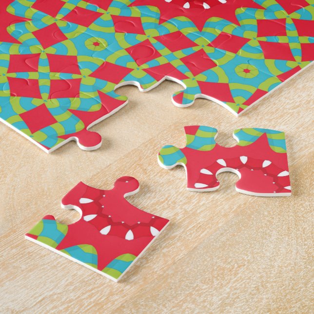 Quebra-cabeça Padrão de Charme de Férias de Natal  (Lateral)