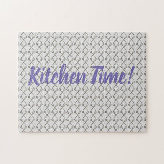 Quebra-cabeça Padrão de colher de uísque e Cozinhar para cozinhe (Horizontal)