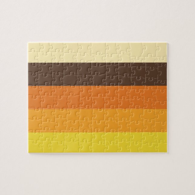 Quebra-cabeça Padrão de cores com distribuição retrorativa 70s (Horizontal)