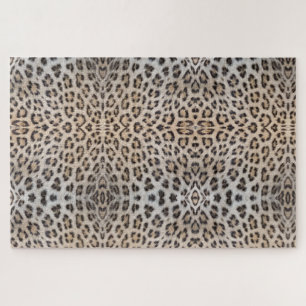 Quebra-cabeça Padrão de estampa animal de pele de leopardo elega