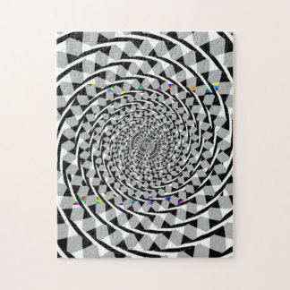 Quebra-cabeça Padrão de Estilo Negro e Branco para sempre