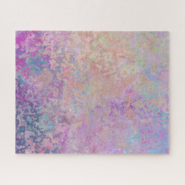 Quebra-cabeça Padrão de ferrugem do arco-íris rosa