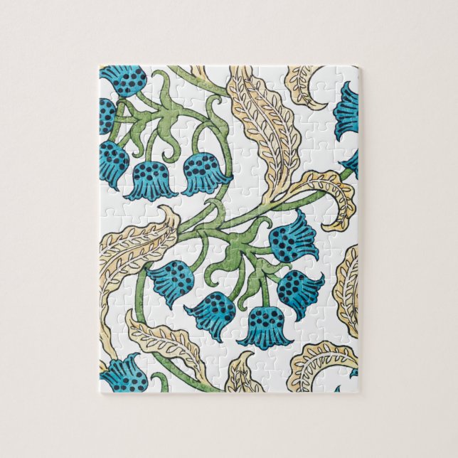 Quebra-cabeça Padrão de flor de lírio do vale art nouveau 2  (Vertical)