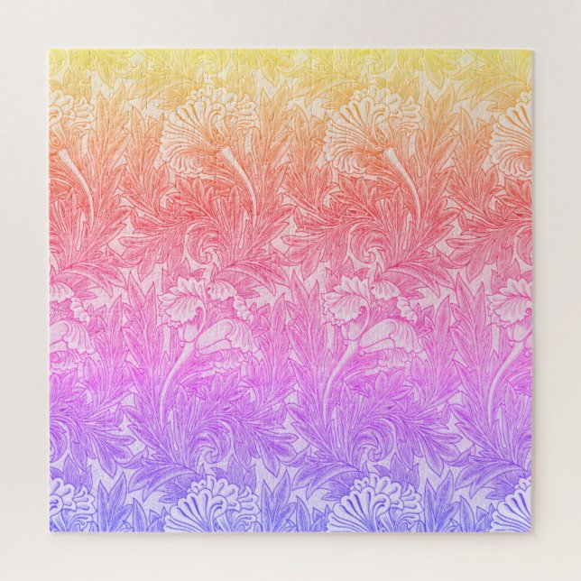 Quebra-cabeça Padrão de flores da vindima (Vertical)