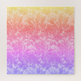 Quebra-cabeça Padrão de flores da vindima