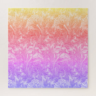 Quebra-cabeça Padrão de flores da vindima