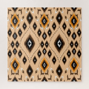 Quebra-cabeça Padrão de Folclore Geométrico Geométrico Ikat