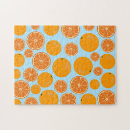 Quebra-cabeça Padrão de Fruta laranja