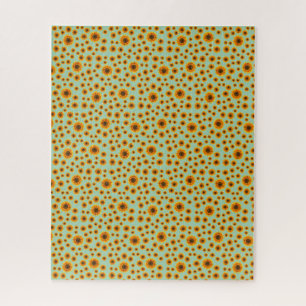 Quebra-cabeça Padrão de girassol desafiando Duro difícil