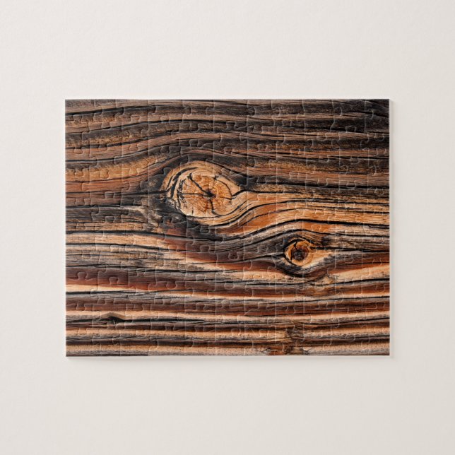 Quebra-cabeça Padrão de grão de madeira (Horizontal)