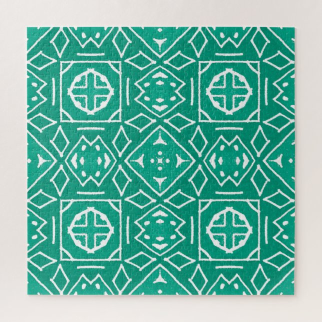 Quebra-cabeça Padrão de Ikat Impressão Tribal Africano (Vertical)