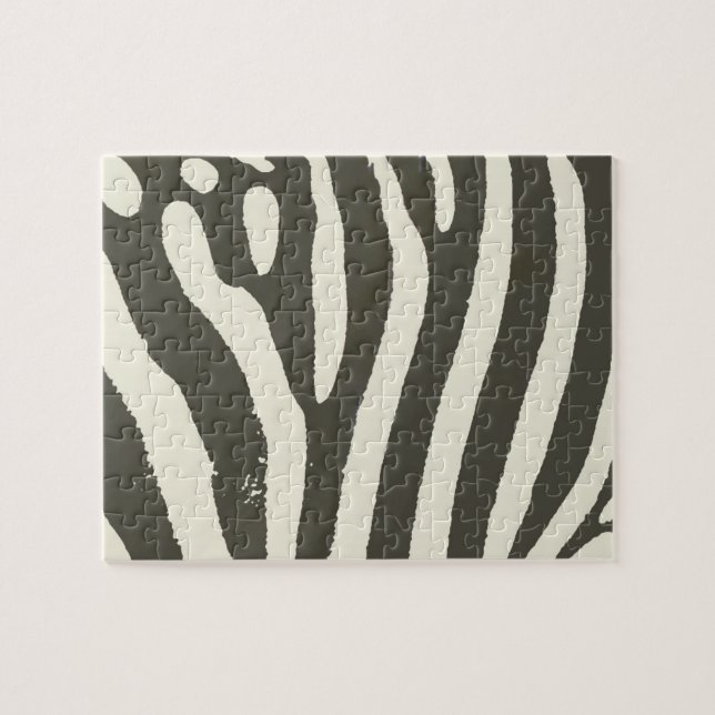 Quebra-cabeça Padrão de Impressão de Animais Zebra Stripe (Horizontal)