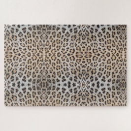 Quebra-cabeça padrão de impressão de peles de animais na moda-le