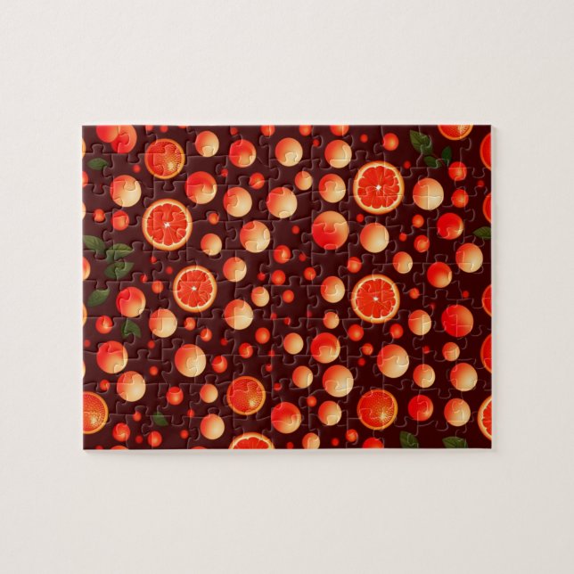 Quebra-cabeça Padrão de Laranjas e Toranjas (Horizontal)