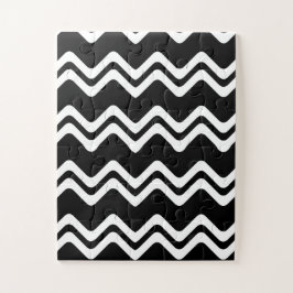 Quebra-cabeça Padrão de Linha de Cor Dupla Zig Zag