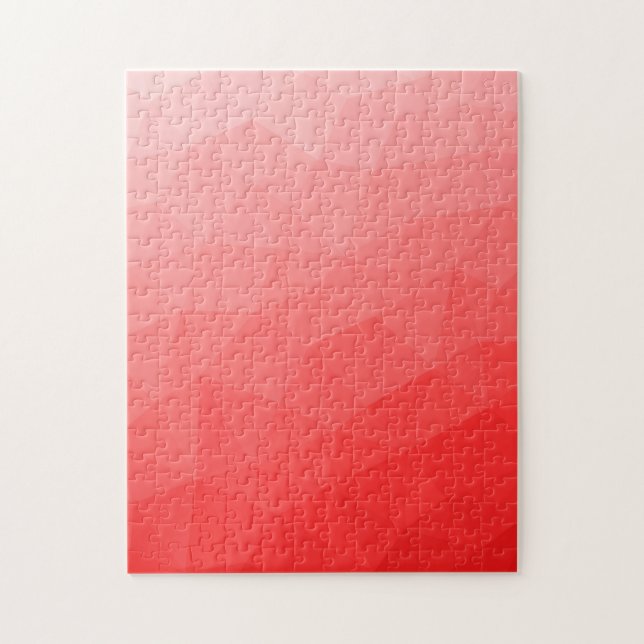 Quebra-cabeça Padrão de malha geométrica com gradiente vermelho (Vertical)
