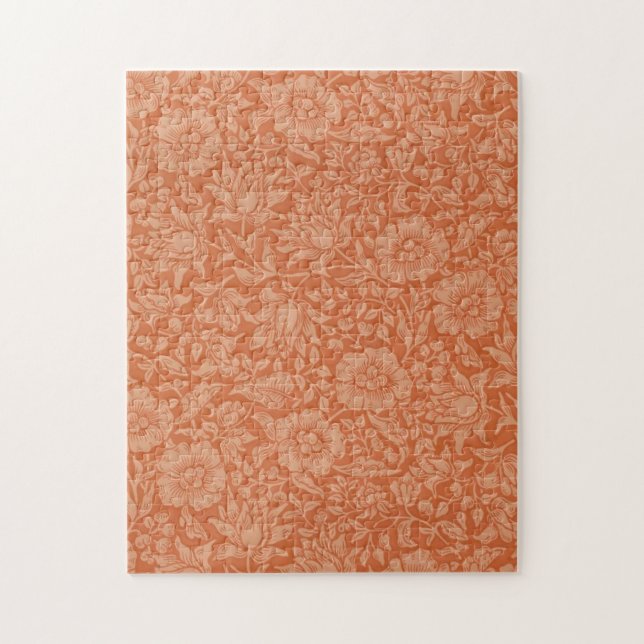 Quebra-cabeça Padrão de Malva de William Morris: Floral Terracot (Vertical)