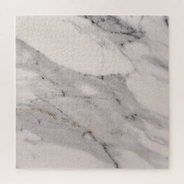 Quebra-cabeça Padrão de mármore preto moderno da cinza (Vertical)