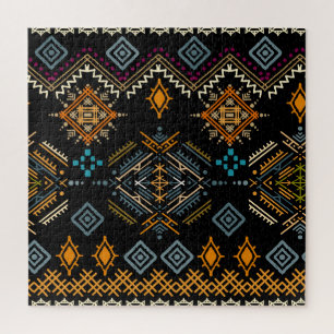 Quebra-cabeça Padrão De Ornamento De Boho Étnico Sem Olhos