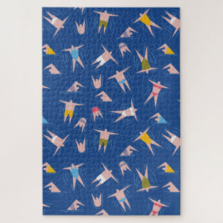 Quebra-cabeça Padrão de Pessoas de natação