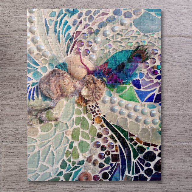 Quebra-cabeça Padrão de Praia de Conchas Mosaico (Criador carregado)