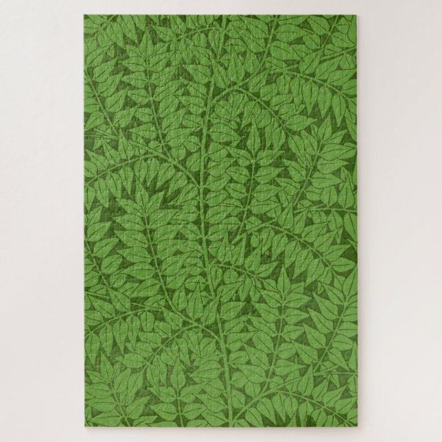 Quebra-cabeça Padrão de Ramificação Verde (Arte Selvagem) (Willi (Vertical)