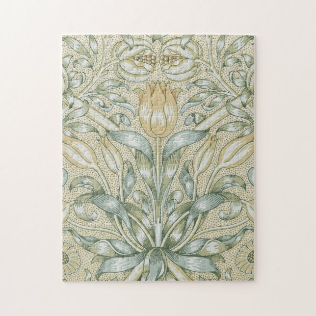 Quebra-cabeça Padrão de Romã Antiga Lily de William Morris (Vertical)