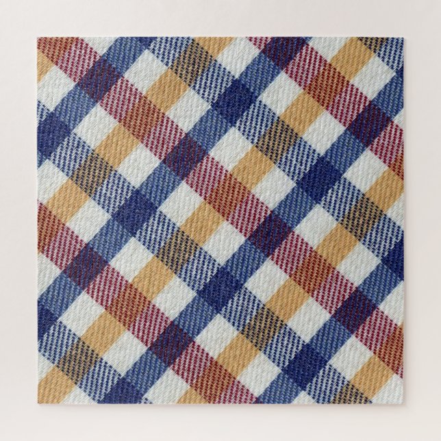 Quebra-cabeça Padrão de Tartan multicolorido (Vertical)