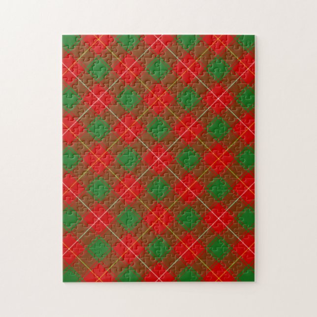 Quebra-cabeça Padrão de Xadrez Macfie McPhee Tartan (Vertical)