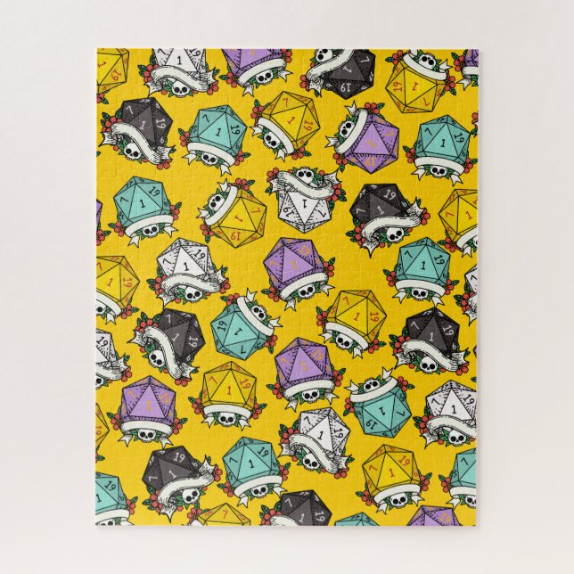 Quebra-cabeça Padrão do Conjunto de Dados D20 (Vertical)