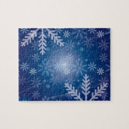 Quebra-cabeça Padrão do Floco de Neve de inverno