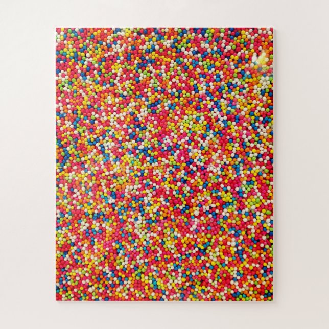 Quebra-cabeça Padrão do Rainbow Candy Sprinkle (Vertical)