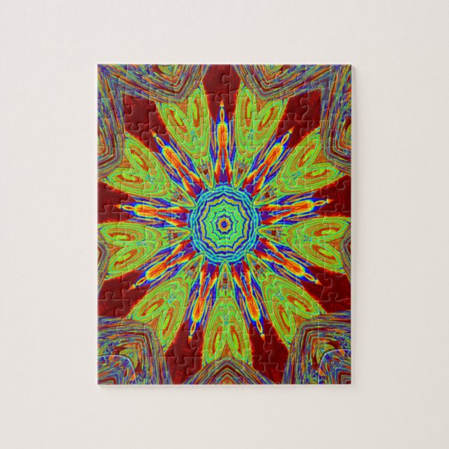 Quebra-cabeça Padrão étnico europeu da Ásia africana (Vertical)