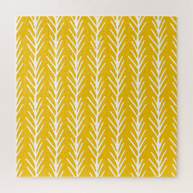 Quebra-cabeça Padrão Floral Abstrato de Desenho Mão (Vertical)