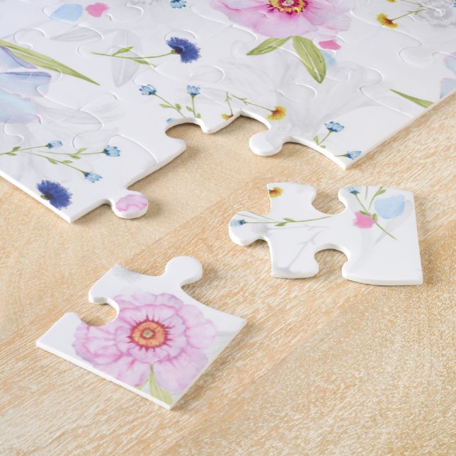 Quebra-cabeça Padrão Floral bonito (Lateral)