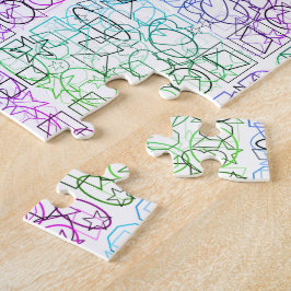 Quebra-cabeça Padrão Geométrico de abstrato | Tilados e filtrado