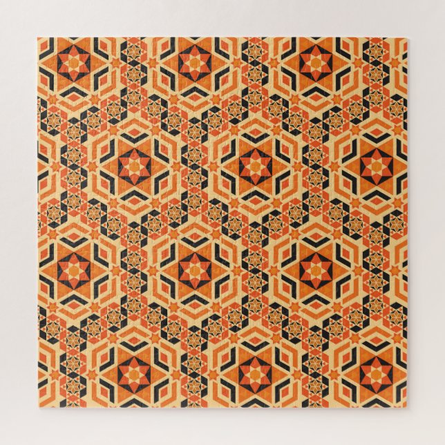 Quebra-cabeça Padrão geométrico do chão italiano, mosaico de vin (Vertical)