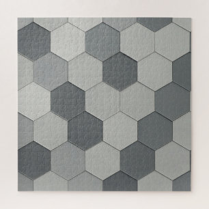 Quebra-cabeça Padrão Geométrico Moderno de Azulejo Hexagonal