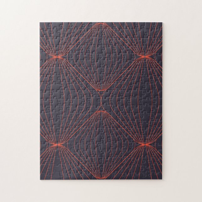 Quebra-cabeça Padrão gráfico inspirado no Natal simples e elegan (Vertical)