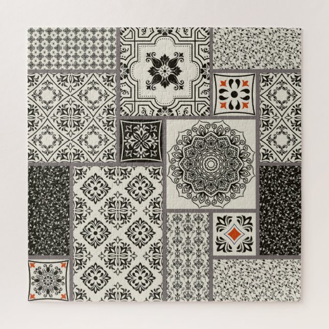 Quebra-cabeça Padrão Islâmico do Azulejo da Potéria Majolica (Vertical)