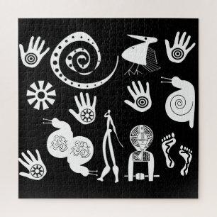 Quebra-cabeça padrão moderno africano